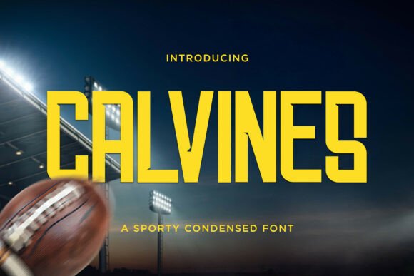 Calvines: A Sporty Sans Serif Font for High-Impact Campaign Design