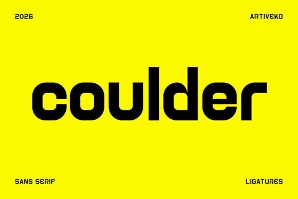 Coupled Creativity: Coulder Sans Serif Font for Modern Editorial Design