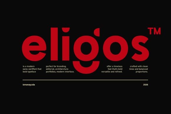 Eligos: A Bold Sans-Serif Font for Modern Editorial Design