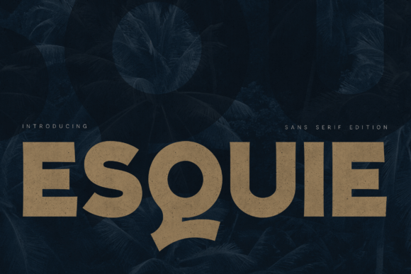 Esquie: A Bold Sans Serif Font for Handmade Labels, Invitations, and More