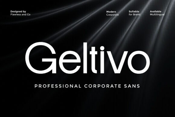 Geltivo: A Modern Sans Serif Font for Handmade Business Branding