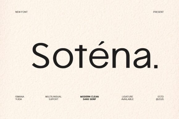 How Sotena Transforms Handmade Product Design with Clean Sans Serif Elegance