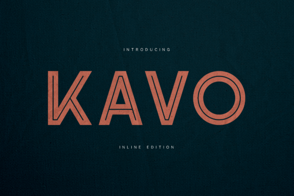 Kavo Inline: A Bold Sans Serif for Modern Editorial Design