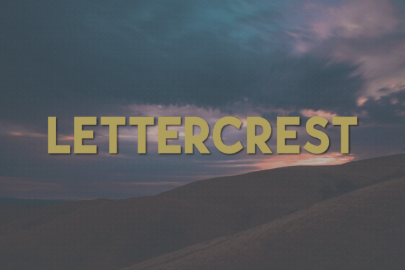 Lettercrest: A Modern Sans Serif Font That Elevates Small Business Branding