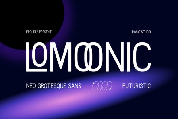 Lomoonic: A Futuristic Sans Serif Font for Crafters and Product Designers