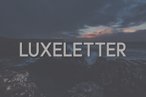 Luxeletter: A Classy Sans Serif Font for Crafters and Sellers