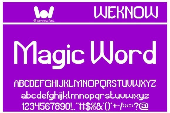 Magic Word: A Sans Serif Typeface for Modern Web Design Projects