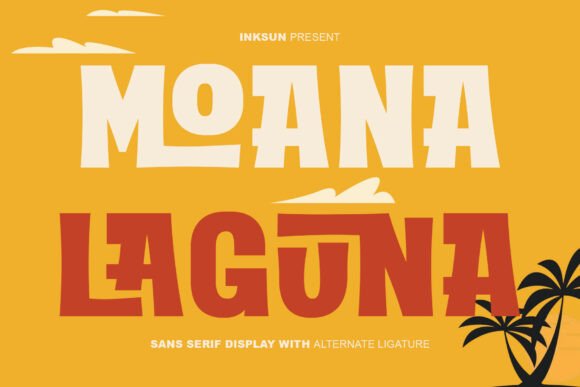 Moana Laguna: A Bold Sans-Serif Font for Tropical-Inspired Editorial Design