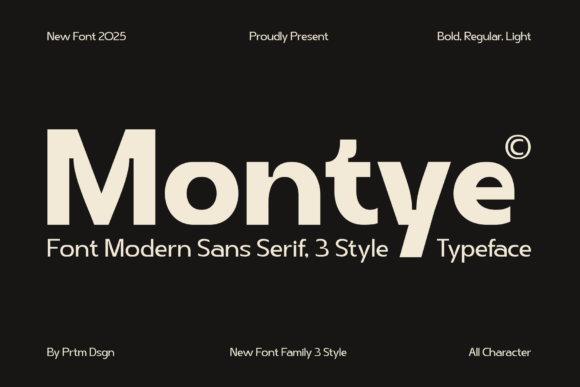 Montye Font: A Modern Sans Serif for Crafters and Product Designers