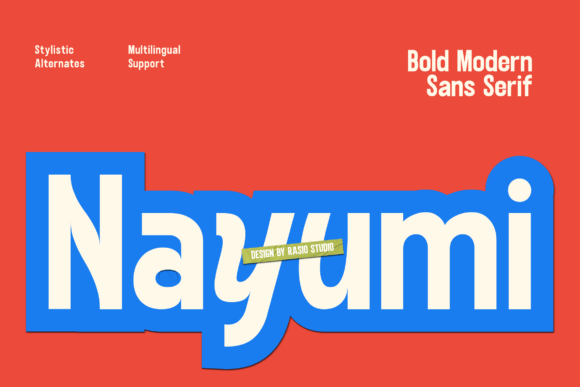 Nayumi: A Bold Modern Sans Serif Font for Crafters and Makers