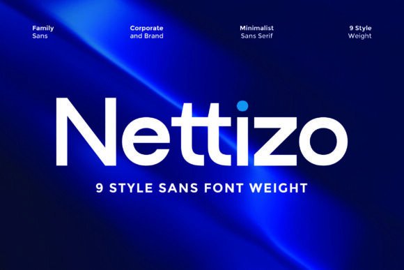 Nettizo: A Minimalist Sans Serif Font for Crafters and Makers