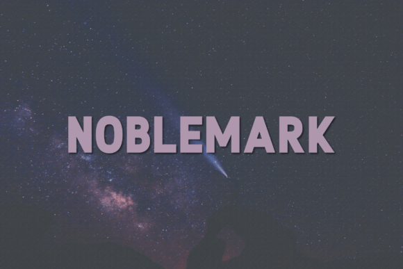 Noblemark: A Classy Sans Serif Font for Modern Editorial Design