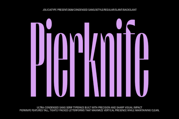 Pierknife: A Sharp Sans Serif Font for Modern Web Design