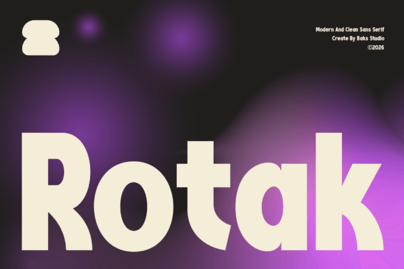 Rotak: A Modern Sans Serif Font for Crafters and Product Designers