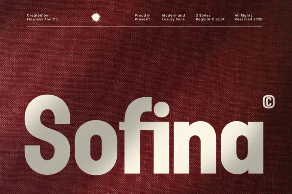 Sofina: A Modern Sans Serif Font for Editorial Design and Digital Publishing