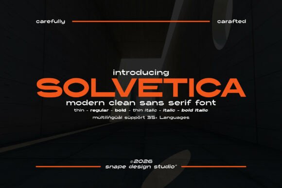 Solvetica: A Clean Sans Serif Font for Business Branding