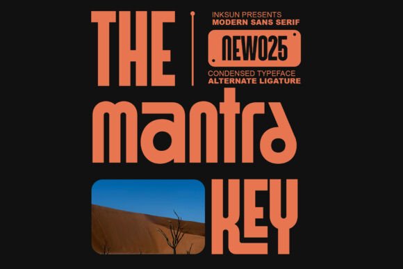 The Mantra Key: A Bold Sans Serif Font for Modern Branding