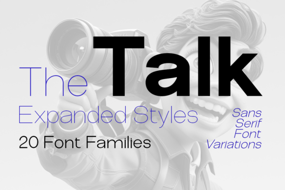 The Talk Expanded: A Modern Sans Serif Font for Versatile Design