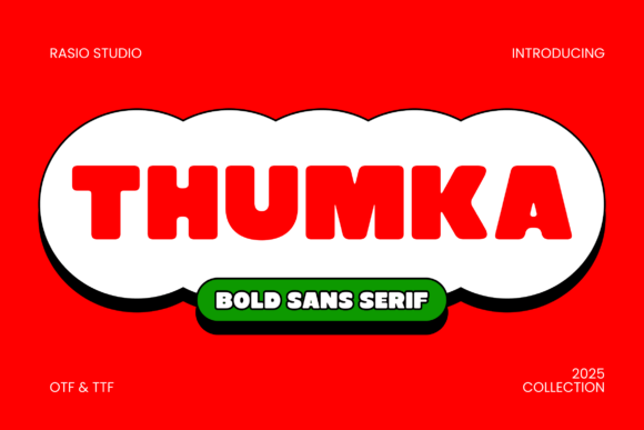 Thumka: A Bold Sans Serif Font for Energetic Brand Designs