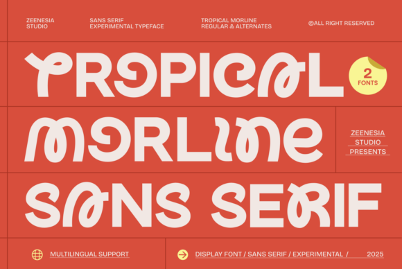 Tropical Morline: A Joyful Sans Serif for Editorial Design and Digital Publishing