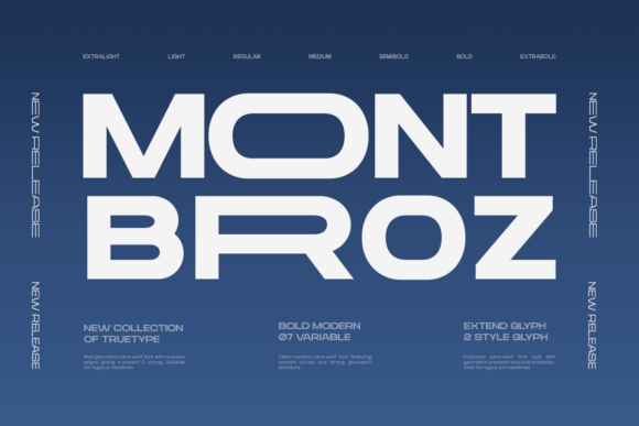 TRT Mont Broz: A Bold Sans Serif Font for Modern Editorial Design