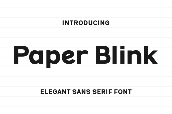 Using Paper Blink Sans Serif Font for Modern Web Design Projects